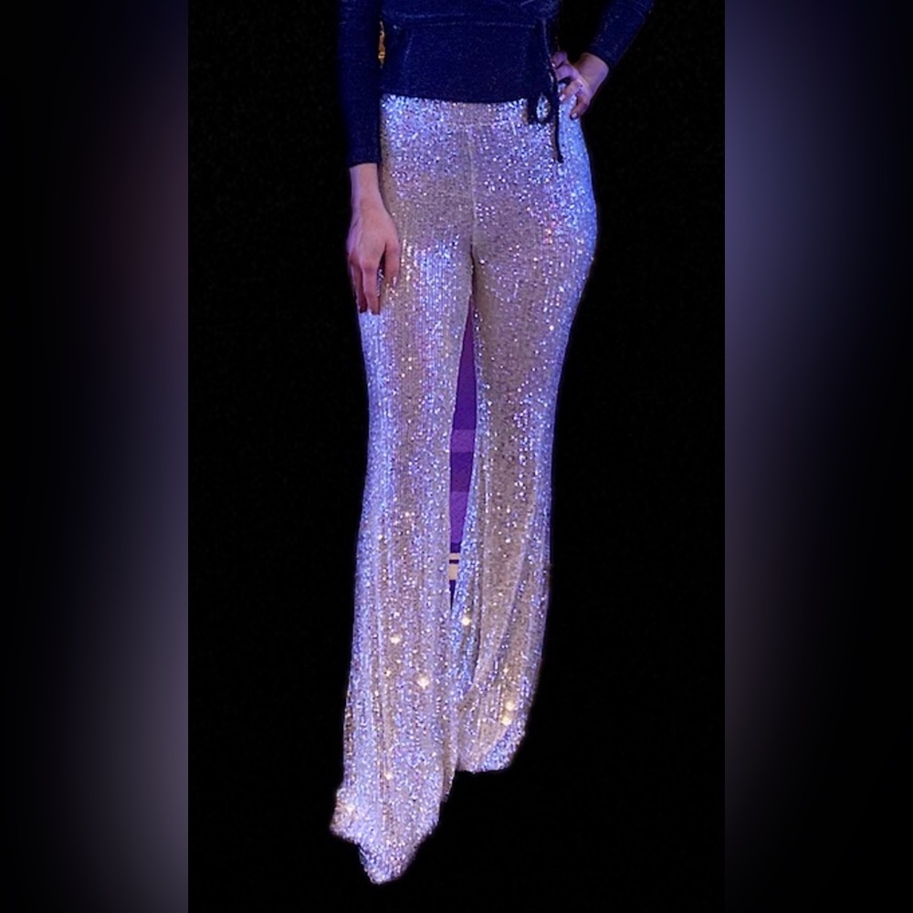 BLANC Sequins Pants 🤍✨🪩 - Picture 6 of 6